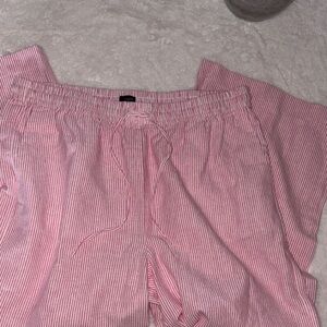 J. Crew Pink Striped Pajama Pants size 14 like new! Excellent! #cozy#minimalist